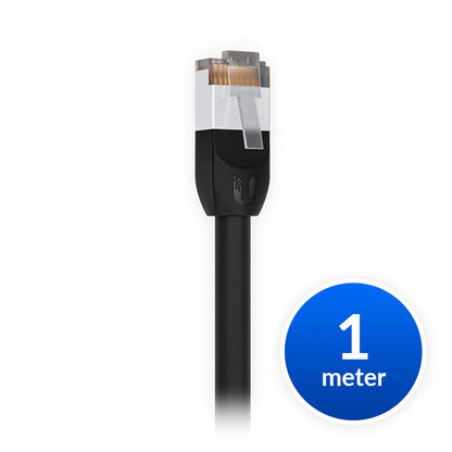Ubiquiti UniFi Patch Cable Outdoor 1M Black, Single Unit, All-weather, RJ45 Ethe