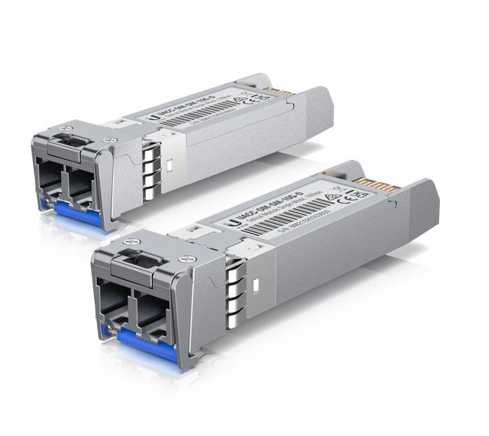 Ubiquiti UniFi 2 Pack ( OriginalUI Pack), 10 Gbps Single-Mode Optical Module,Single-mode, Fiber Transceiver, Duplex LC Connect, Up to 10 km