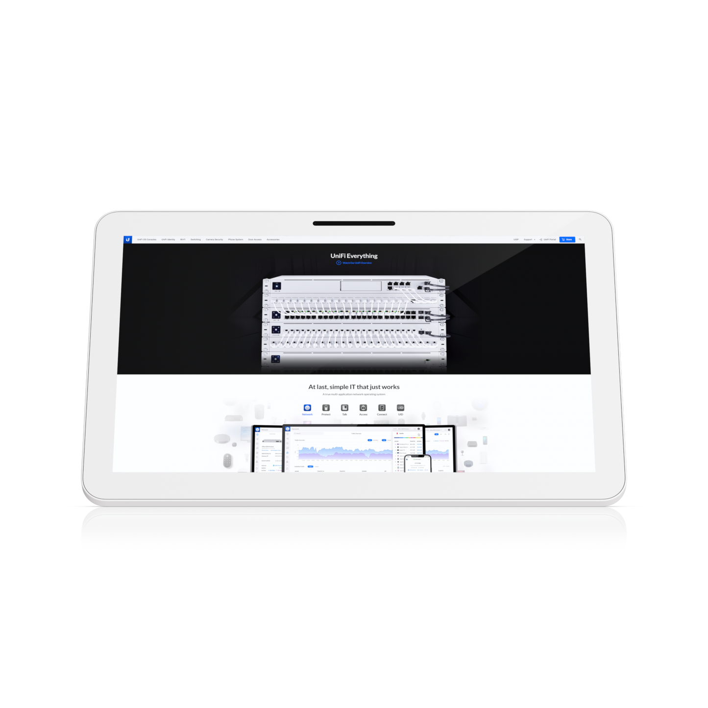 Ubiquiti Connect Display,  21.5' Full HD PoE++ Touchscreen Designed for UniFi Co