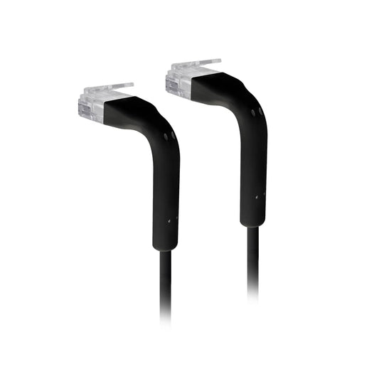 Ubiquiti UniFi Patch Cable, Length 0.3m, Black, Ultra-Thin Patch Cable With GbE Support And Flexible, Bendable Boots Enhanced Installation Versatility
