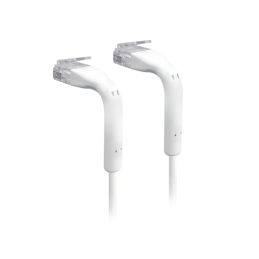 Ubiquiti UniFi Patch Cable, Length 0.3m, White, Ultra-Thin Patch Cable With GbE Support And Flexible, Bendable Boots For Enhanced Installati.