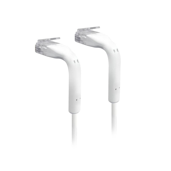 Ubiquiti UniFi Patch Cable, Length 0.3m, White, Ultra-Thin Patch Cable With GbE Support And Flexible, Bendable Boots For Enhanced Installati.