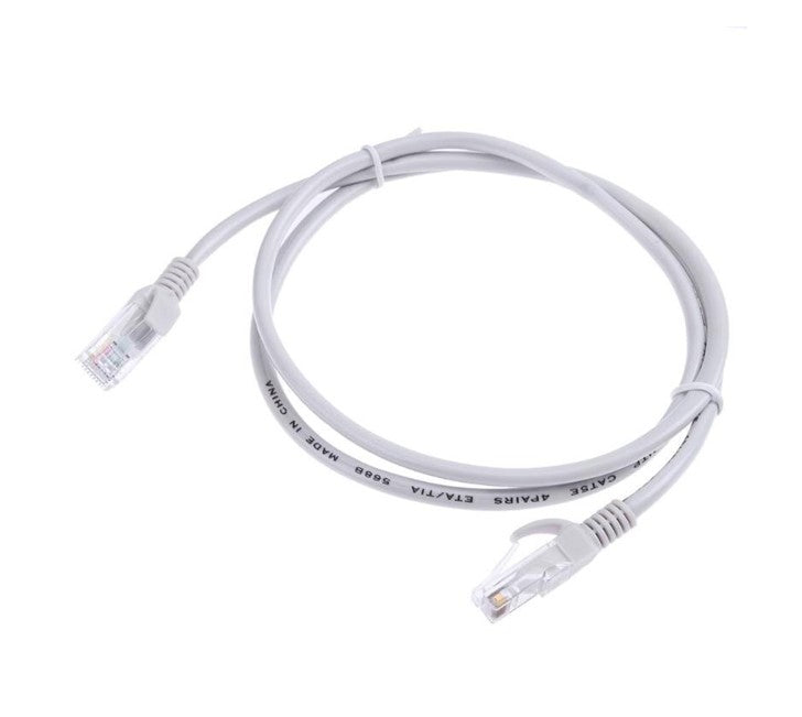 Ubiquiti UniFi Patch Cable Single Unit, 2m, White, End Bendable to 90 Degree, RJ45 Ethernet Cable, Cat6, Ultra-Thin 3mm Diamete