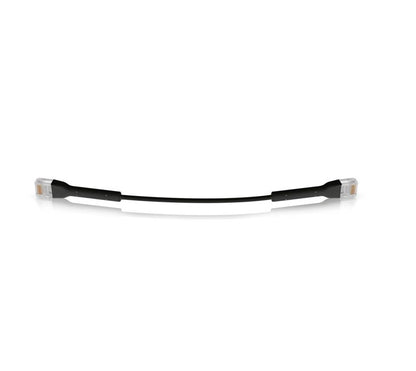Ubiquiti UniFi Patch Cable Single Unit, 3m, Black, End Bendable to 90 Degree, RJ45 Ethernet Cable, Cat6, Ultra-Thin 3mm Diameter