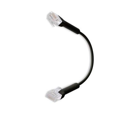 Ubiquiti UniFi Patch Cable Single Unit, 3m, Black, End Bendable to 90 Degree, RJ45 Ethernet Cable, Cat6, Ultra-Thin 3mm Diameter