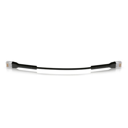 Ubiquiti UniFi Patch Cable Single Unit, 0.1m, Black, Both End Bendable to 90 Deg