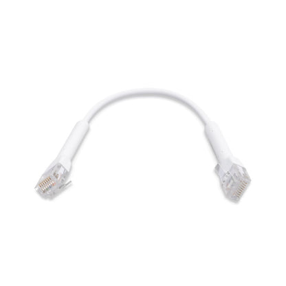 Ubiquiti UniFi Patch Cable Single Unit, 0.1m, White, Both End Bendable to 90 Deg