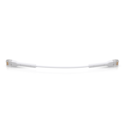 Ubiquiti UniFi Patch Cable Single Unit, 0.1m, White, Both End Bendable to 90 Deg