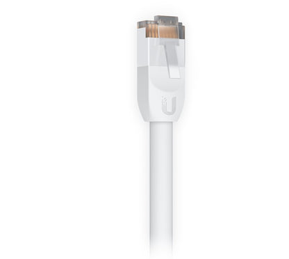 Ubiquiti UniFi Patch Cable Single Unit, 0.1m, White, Both End Bendable to 90 Deg