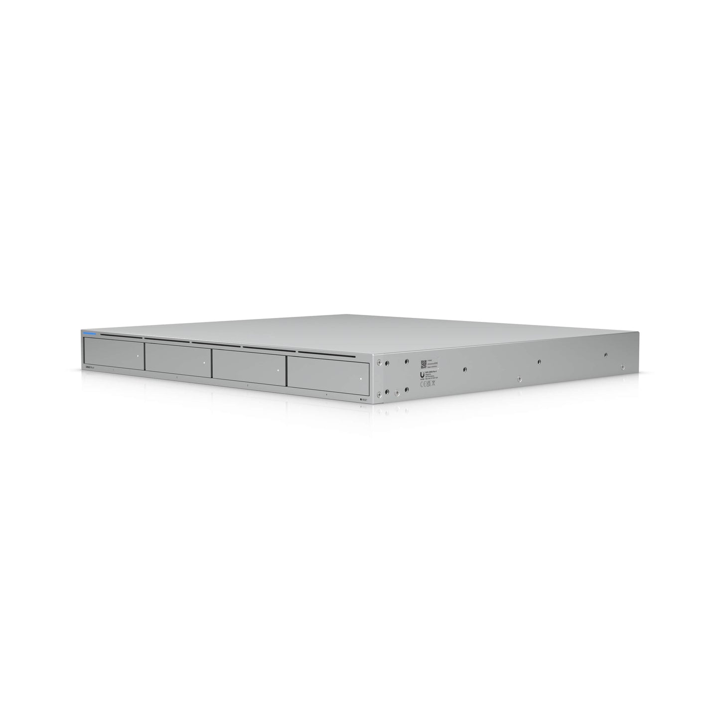 Ubiquiti UNAS Pro 4, 1U Rack-Mount NAS(4) 2.5/3.5'HDD Bays(2) M.2NVMe SSD, Fast Access, Low Latency, High-Availability 10Gbps,Large Storage