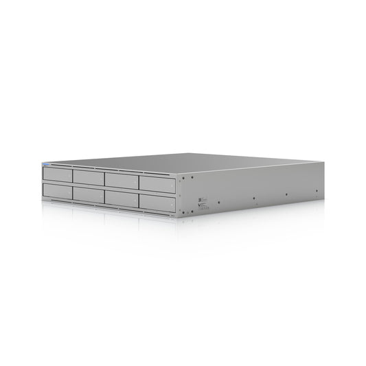Ubiquiti UNAS Pro 8, 2U Rack-Mount NAS (8)2.5/3.5' HDD Bays(2) M.2 NVMe SSD, Fast Access, Low Latency, High-Availability 10Gbps, Large Storage Sharing