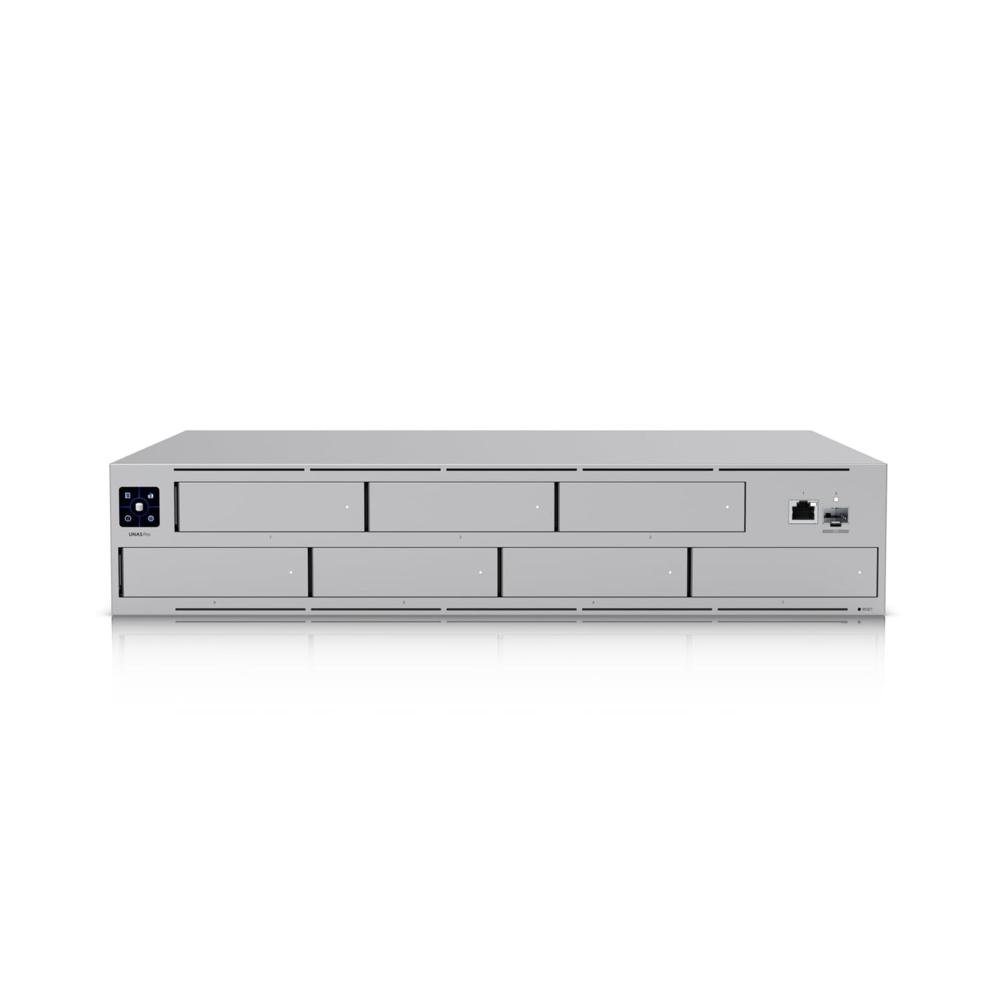 Ubiquiti UNAS Pro 2U Rack-mount NAS, (7) 2.5/3.5' Drive Bays &10 Gbps Performanc