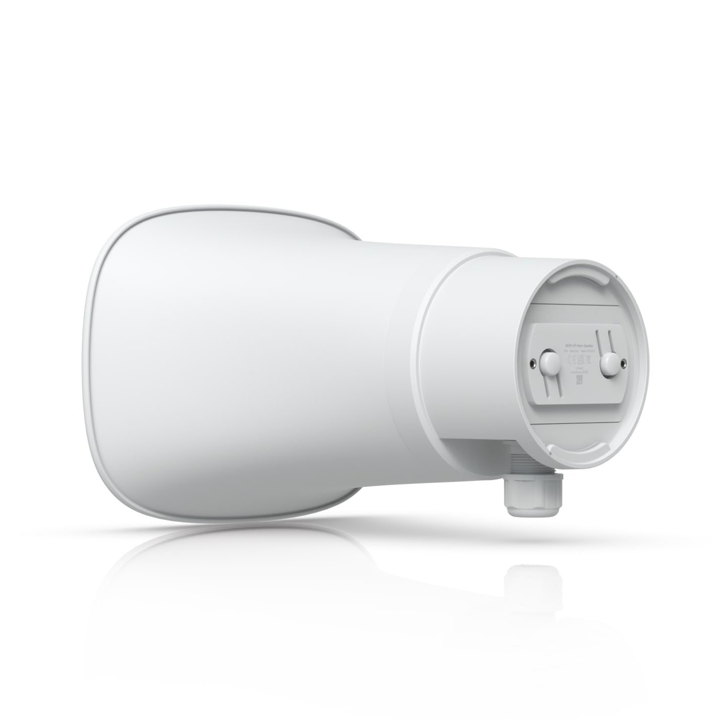 Ubiquiti AI Horn Speaker, White, All-weather PoE 120 dB Horn Speaker With Advanced AI Alert Functionality&Versatile Wall, Corner,Pole Mounting Options