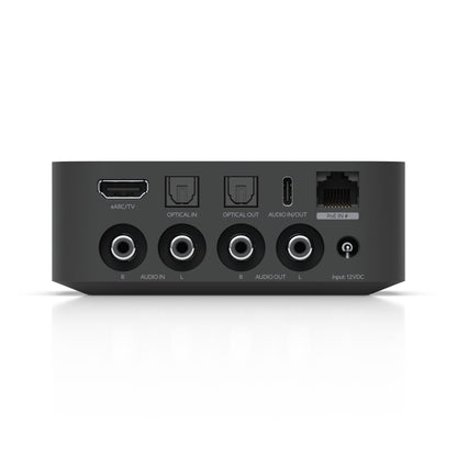 Ubiquiti PoE Audio Port,Black,Digital Audio Streamer,Ultra-Compact,Versatile Design,Intuitive Control System,Multi Music Streaming,Multi-zone Install.