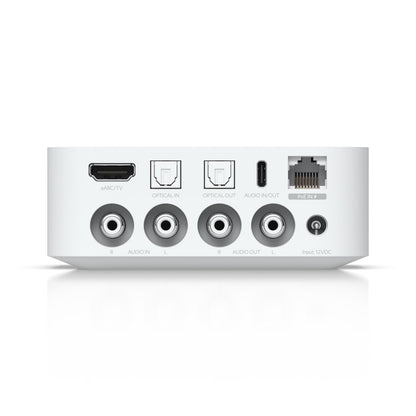 Ubiquiti PoE Audio Port,White,Digital Audio Streamer,Ultra-Compact,Versatile Design,Intuitive Control System,Multi Music Streaming,Multi-zone Install.