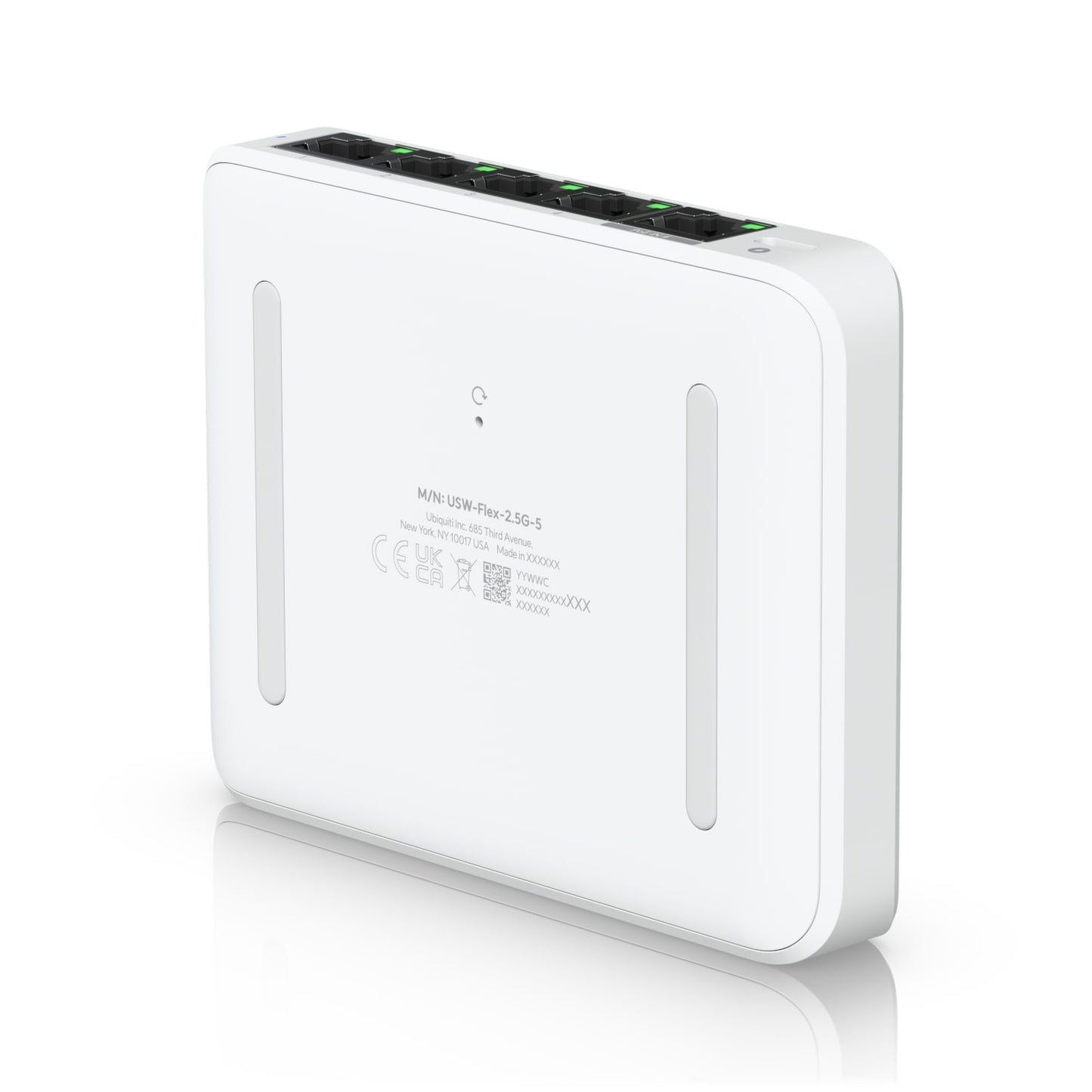 Ubiquiti Flex Mini 2.5G, (4) 2.5 GbE Ports, (1) 2.5 GbE PoE Input Port for Power,