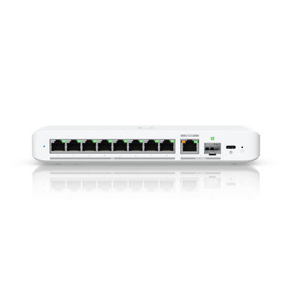 Ubiquiti Flex 2.5G, Flexible, 8-port 2.5 GbE Switch,10 GbE RJ45/SFP+ Combination