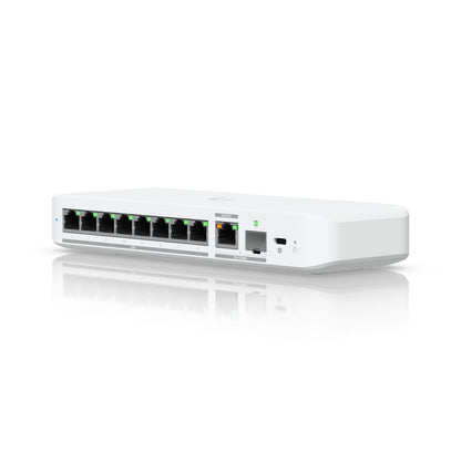 Ubiquiti Flex 2.5G, Flexible, 8-port 2.5 GbE Switch,10 GbE RJ45/SFP+ Combination