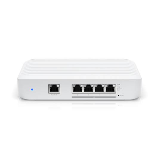 Ubiquiti UniFi Switch Flex XG - Layer 2 Switch with (4) 10GbE RJ45 Ports and (1) GbE, 802.3at PoE+ RJ45 Input,