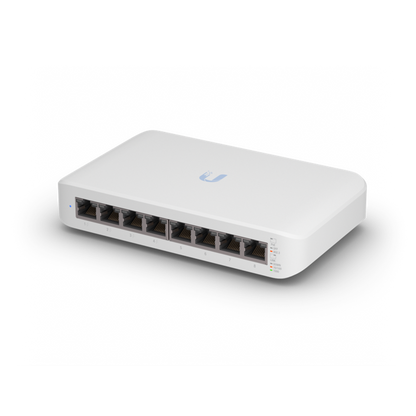 Ubiquiti UniFi Switch USW-Lite-8-POE, 4x PoE Output Ports, 52W PoE Supply, Fanle