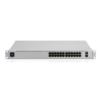 Ubiquiti UniFi 24-port Switch with (24) Gigabit RJ45 Ports and (2) 10G SFP+ Ports. Powerful Second-generation UniFi Switching,