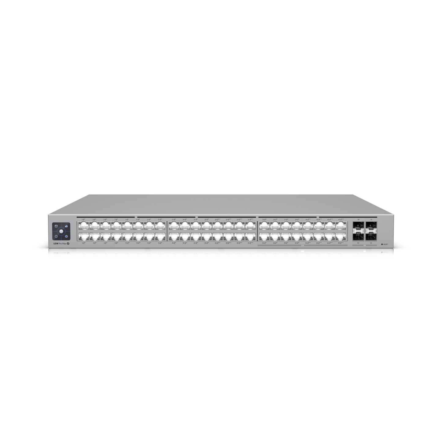 Ubiquiti UniFi Network, Switch, 48-Port,  POE 720W, (16) 2.5 GbE ports, 8 PoE+,