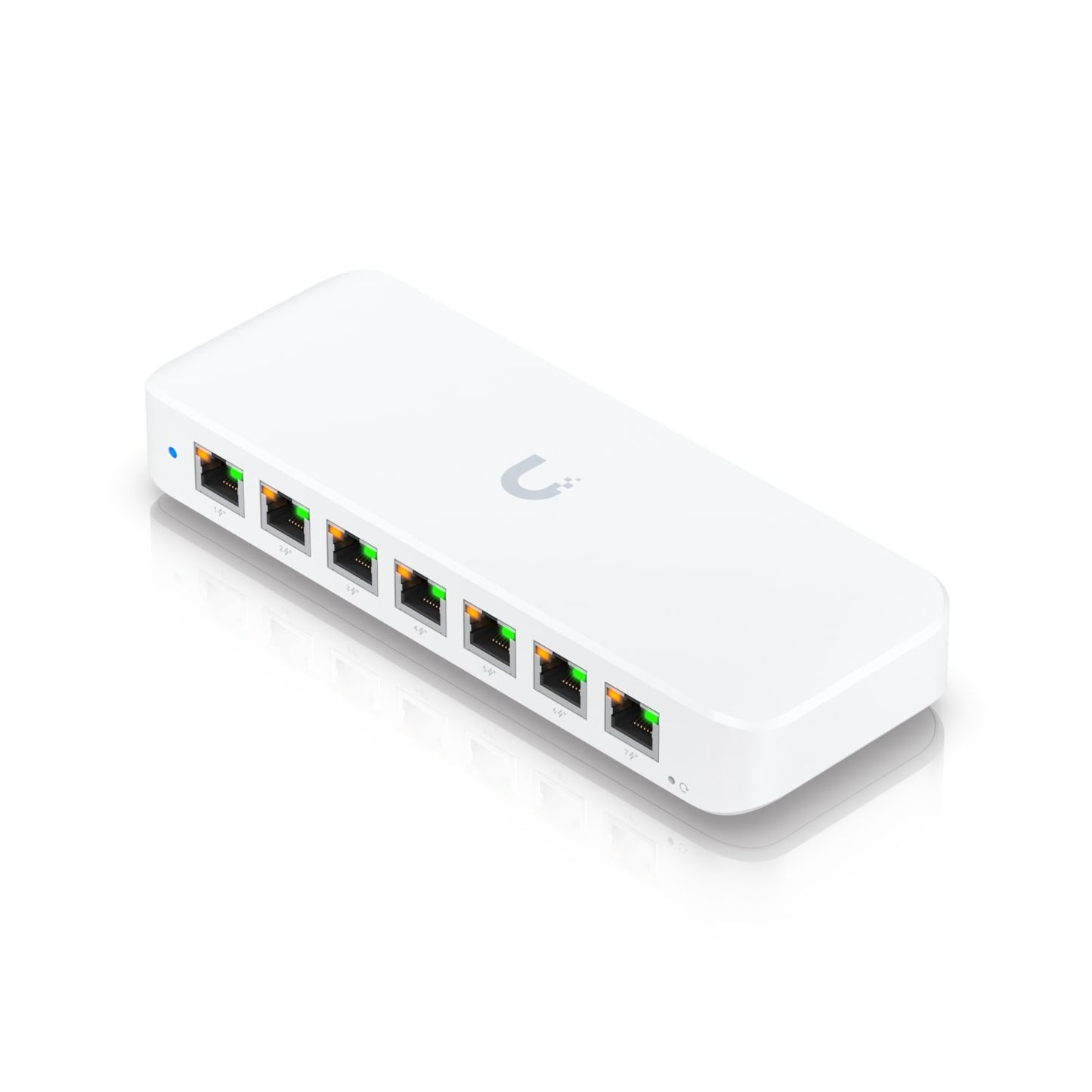 Ubiquiti Ultra 42W, Compact Layer 2, 8-port GbE PoE Switch, Versatile Mounting Options, 7 PoE/PoE+ No Power Supply, PoE++ Input,