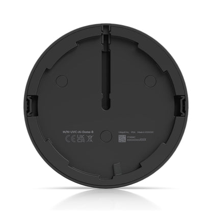 Ubiquiti AI Dome, Black, All-weather, Vandal-proof 4K PoE Dome Camera,Enhanced AI Capabilities & Long-range IR Night Vision,