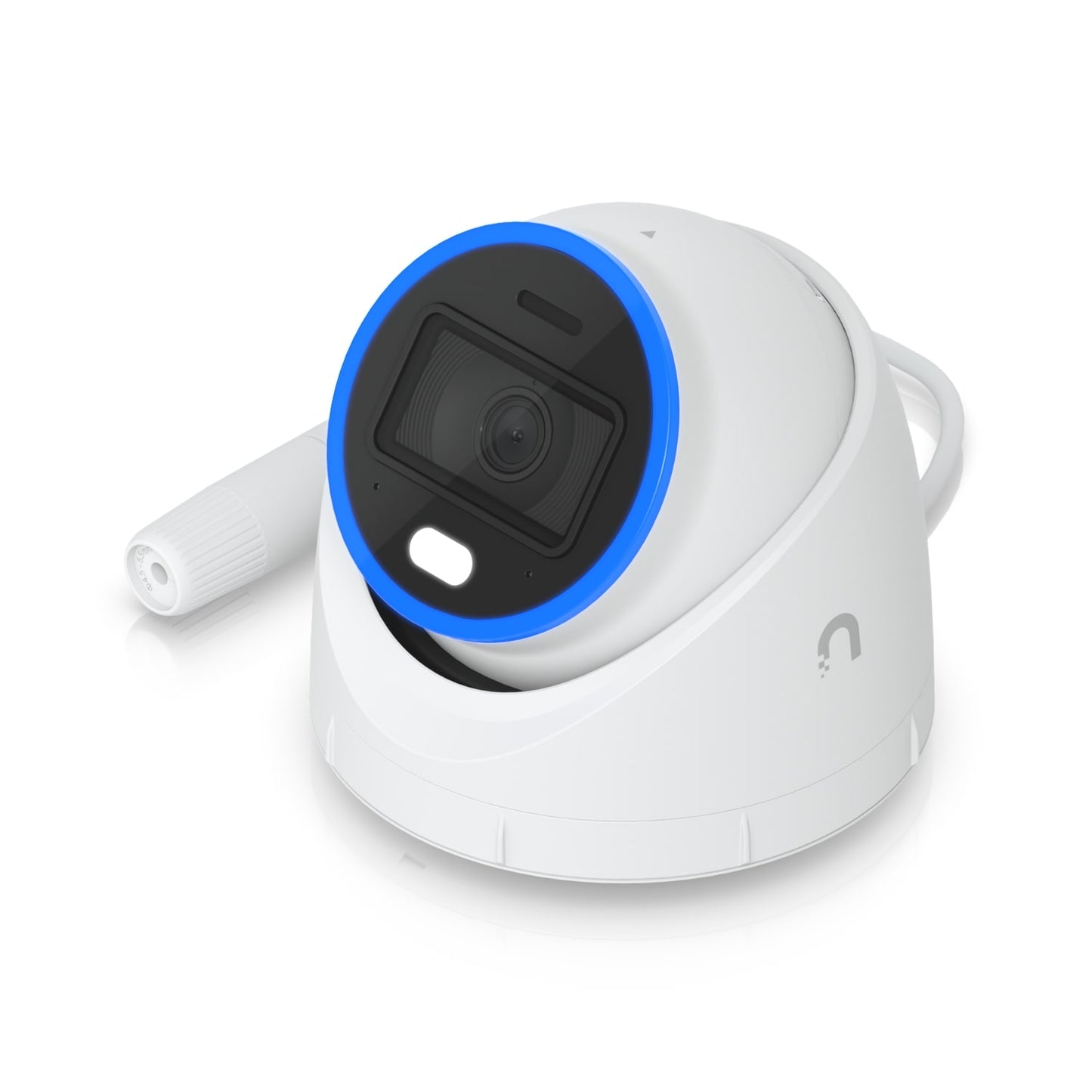 Ubiquiti AI Turret, White, All-weather,Vandal-proof 4K PoE+ Turret Camera, Enhanced AI Capabilities & IR, Visible LEDs for Night Vision,Incl