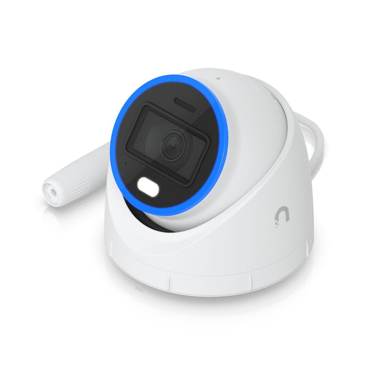 Ubiquiti AI Turret, White, All-weather,Vandal-proof 4K PoE+ Turret Camera, Enhanced AI Capabilities & IR, Visible LEDs for Night Vision,Incl