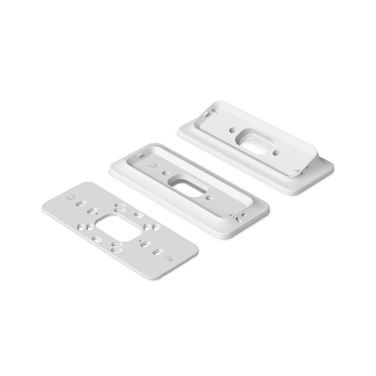 Ubiquiti G4 Doorbell Pro PoE Gang Box Mount, White,Secure, Flat/ 25Â° Angled Wedge Angled Mounting Plate, Compatible NHU-UVC-G4-DBELL-POE