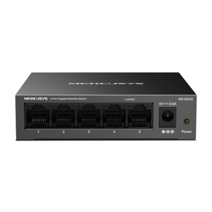 Mercusys MS105GS 5-Port Gigabit Desktop Switch, 5×10/100/1000 MbpsRJ45 port Sup