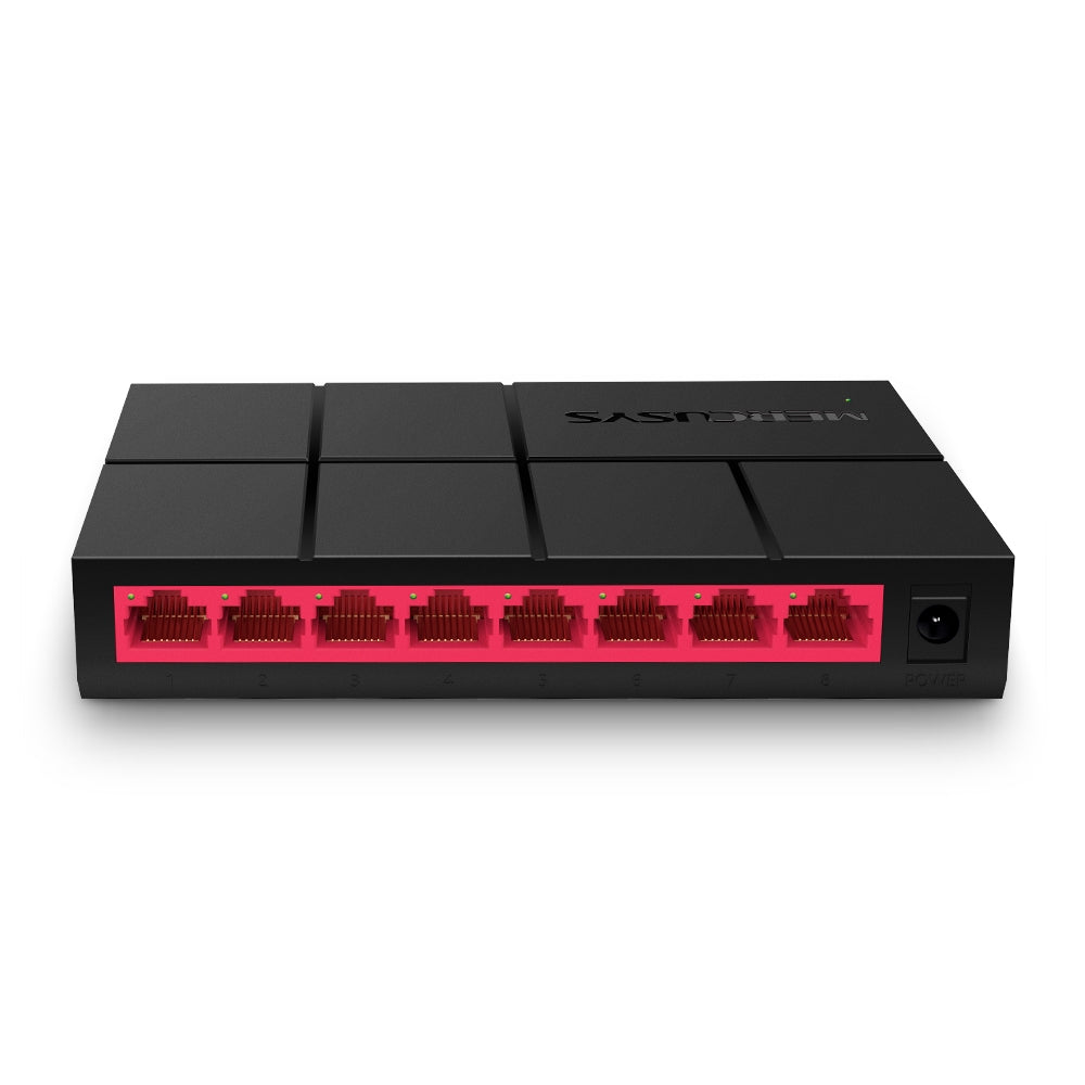 Mercusys MS108G 8-Port Gigabit Desktop Switch, 8x Gigabit Ports, Compact Design,