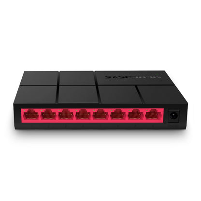 Mercusys MS108G 8-Port Gigabit Desktop Switch, 8x Gigabit Ports, Compact Design,