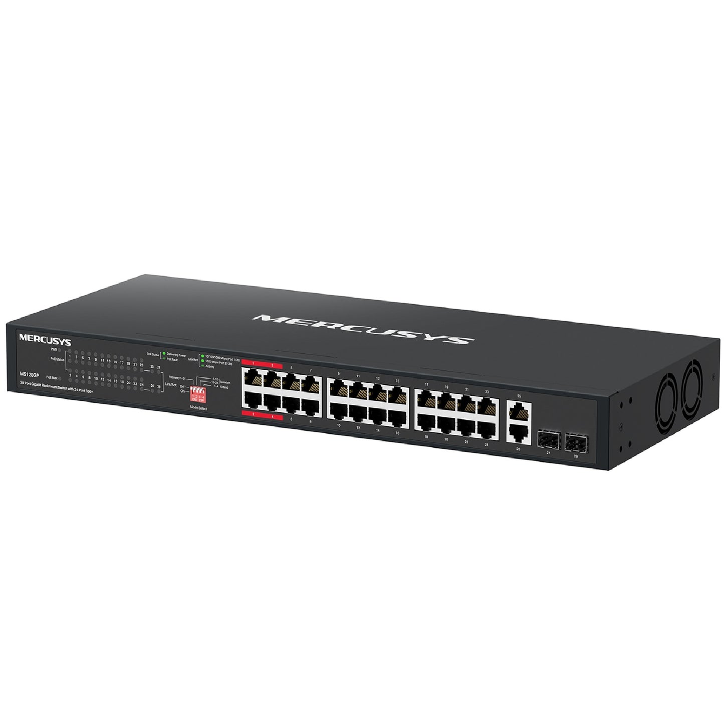Mercusys MS128GP 28-Port Gigabit Rackmount Switch with 24-Port PoE+