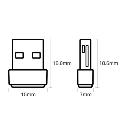 TP-Link Archer T2U Nano AC600  Wi-Fi USB Adapter,433Mbps at 5GHz + 200Mbps at 2.
