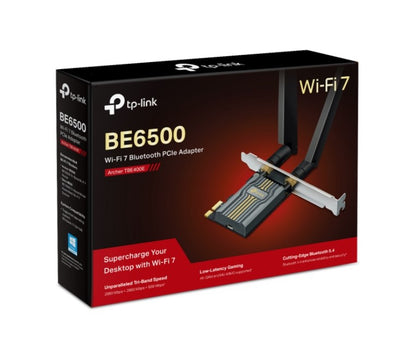 TP-Link Archer TBE400E BE6500 Wi-Fi 7 Bluetooth 5.4 PCIe Adapter,  6GHz@2882 Mbp