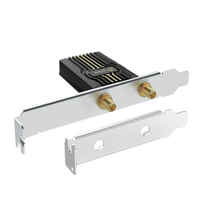 TP-Link Archer TBE552E BE9300 Wi-Fi 7 Bluetooth 5.4 PCIe Adapter, 5760 Mbps at 6 GHz + 2880 Mbps at 5 GHz + 688 Mbps at 2.4 GHz, 2Ã— High Gain Tri-Band