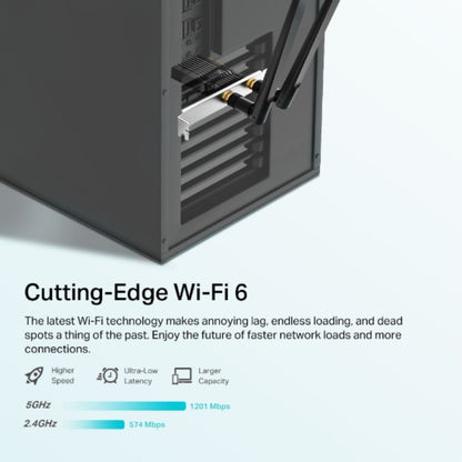 TP-Link Archer TX20E AX1800 Wi-Fi 6 Bluetooth 5.2 PCIe Adapter, 1201Mbps@5GHz, 5