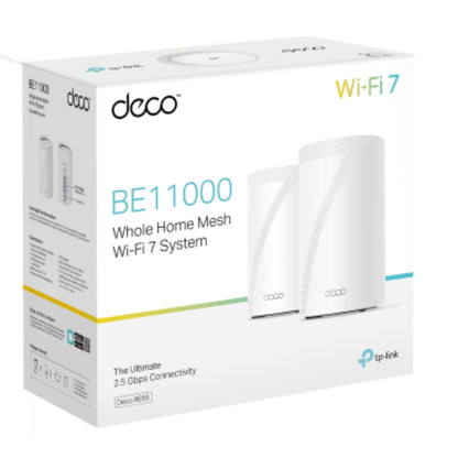 TP-Link Deco Deco BE65(2-pack) BE11000 Whole Home Mesh Wi-Fi 7 System  (WIFI7)