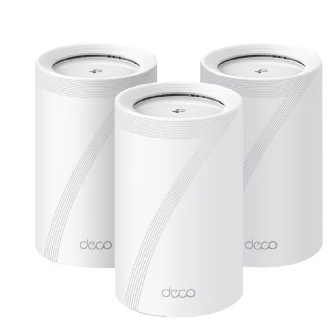 TP-Link Deco BE65(3-pack) BE11000 Whole Home Mesh Wi-Fi 7 System (WIFI7) , 574 Mbps at 2.4 GHz + 4320 Mbps at 5 GHz + 5760 Mbps at 6 GHz