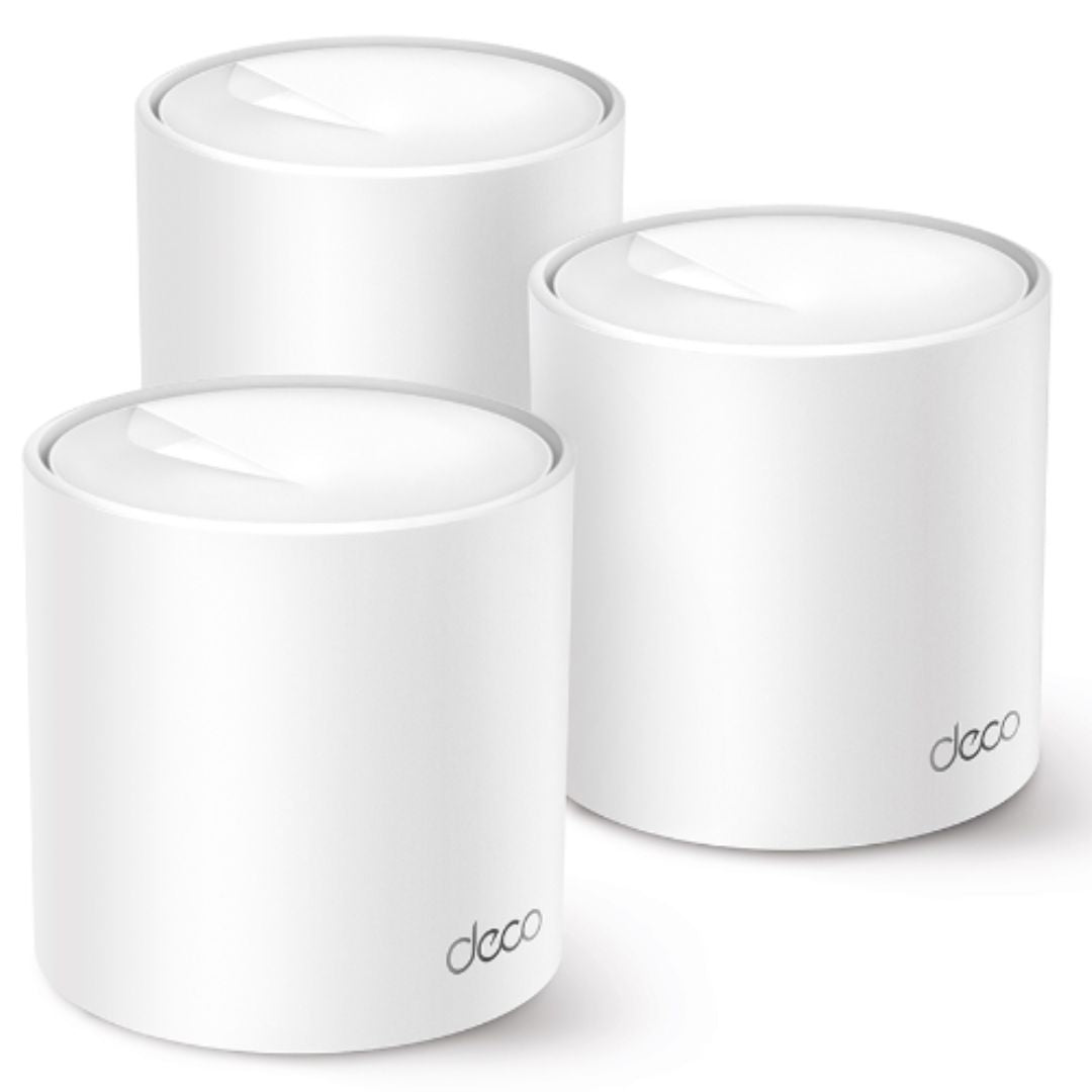 TP-Link Deco X1500(3-pack)  AX1500 Whole Home Mesh Wi-Fi 6 System, 300 Mbps at 2.4 GHz + 1201 Mbps at 5 GHz