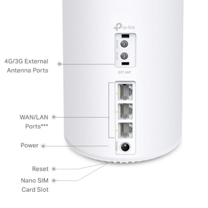 TP-Link Deco X50-4G(1-pack) 4G+ AX3000 Whole Home Mesh Wi-Fi 6 Router, Build-In