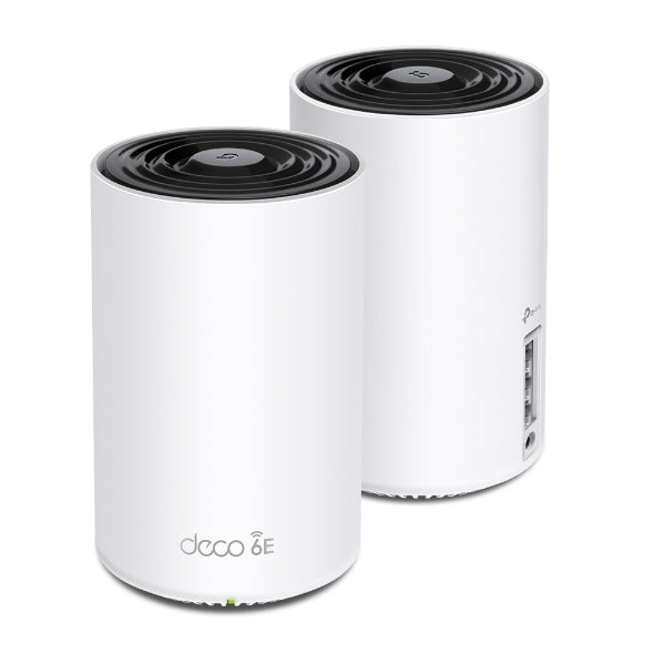 TP-Link Deco XE75 AXE5400 Tri-Band Mesh Wi-Fi 6E System (2-pack) 574 Mbps at 2.4 GHz + 2402 Mbps at 5 GHz + 2402 Mbps at 6 GHz