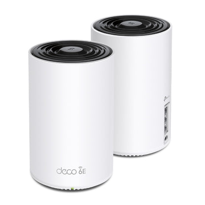 TP-Link Deco XE75 AXE5400 Tri-Band Mesh Wi-Fi 6E System (2-pack) 574 Mbps at 2.4 GHz + 2402 Mbps at 5 GHz + 2402 Mbps at 6 GHz