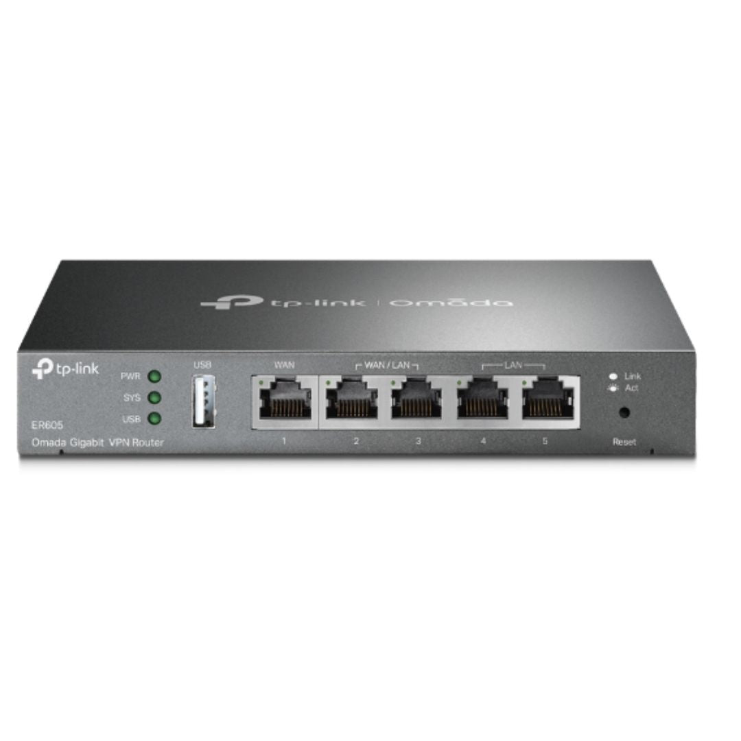 TP-Link TL-ER605 (TL-R605) SafeStream Gigabit Multi-WAN VPN Router PPPoE 1 WAN 3