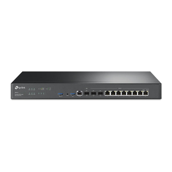 TP-Link ER8411 Omada VPN Router with 10G Ports 1× WAN and 1× WAN/LAN 10GE SFP+