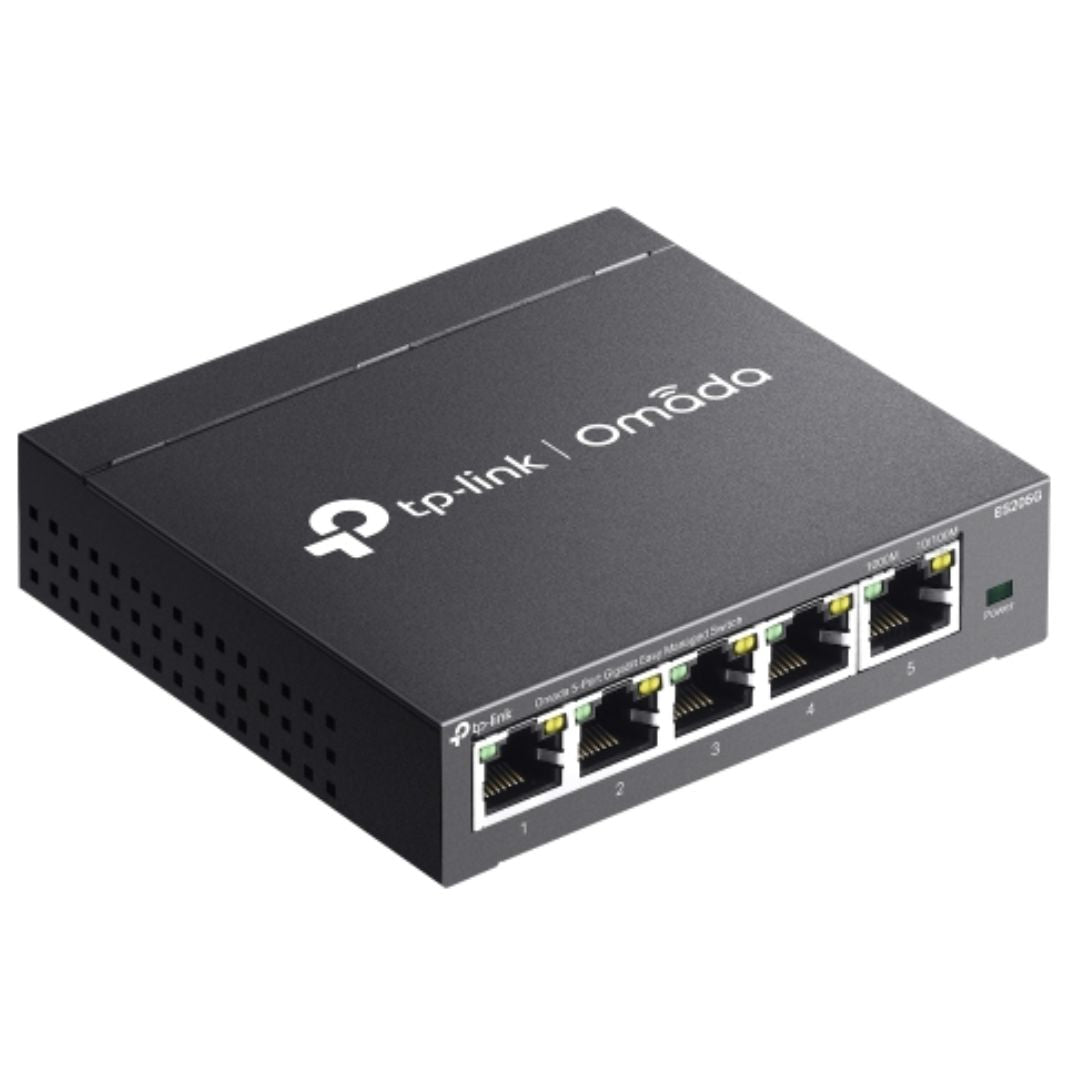 TP-Link ES205G Omada 5-Port Gigabit Easy Managed Switch by Omada SDN,  VLAN, QoS, IGMP Snooping, Loop Prevention, Port Isolation