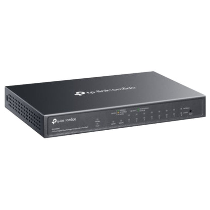 TP-Link ES210GMP Omada 10-Port Gigabit Easy Managed Switch with 8-Port PoE+,  Flow Control, Loopback Detection, Port Isolation, Port Mirroring, LAG, V