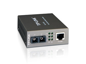 TP-Link MC100CM 10/100Mbps Multi-Mode SC Fibre Media Converter — IEEE 802.3u, 1310nm